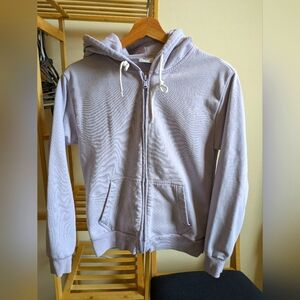 Aritzia woman full zip hoodie (soft purple, xs)